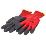 Honeywell North NorthFlex RedNylon with Foam PVC Gloves, Red, Large NF11/9L